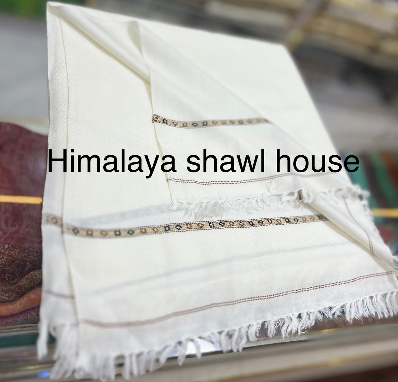 96 ring shawl white colour